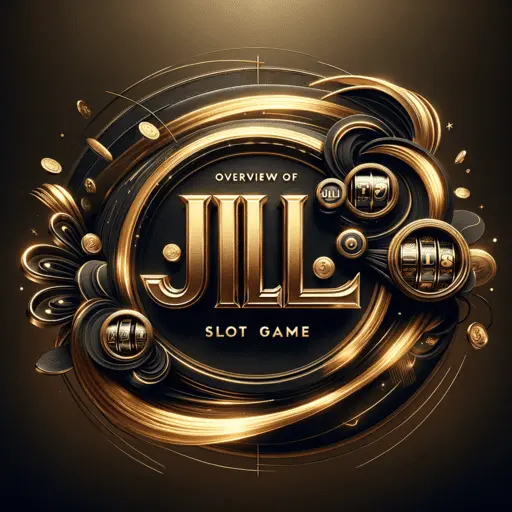 Dynamic image displaying 'Overview of Winning a JILI Slot Game' in dark gold text on a contrasting dark background, adorned with slot game motifs.